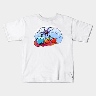 Abstract fruit and flower Kids T-Shirt